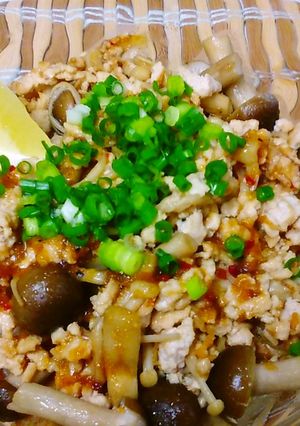 ドレッシングで鶏そぼろ素麺チャンプルー-レシピのメイン写真