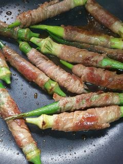 オクラ豚肉巻き-レシピのメイン写真
