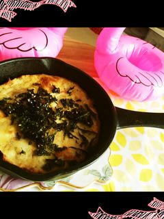 スキレットで!カリふわトロロ 長芋焼き-レシピのメイン写真