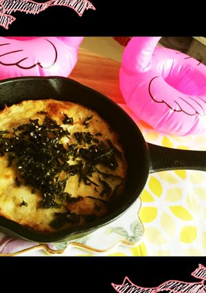 スキレットで！カリふわトロロ 長芋焼き-レシピのメイン写真