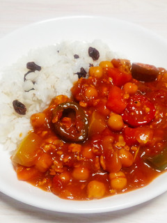 鶏ひき肉とひよこ豆のヘルシー夏野菜カレー-レシピのメイン写真