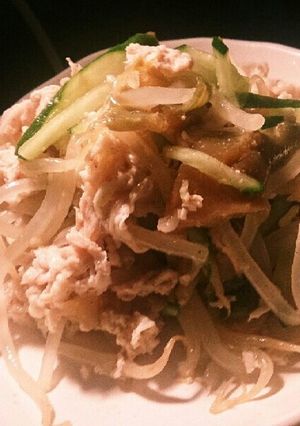 ♪もやしと豚バラ＆ザーサイの即席ナムル♪-レシピのメイン写真