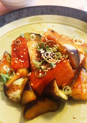 ジューシー☆高野豆腐とナスの甘辛炒め-レシピのメイン写真