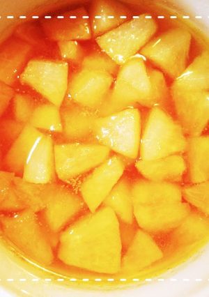 レンジだけで簡単！梨やりんごのコンポート-レシピのメイン写真