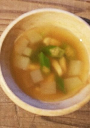 冬瓜とオクラのスープ-レシピのメイン写真