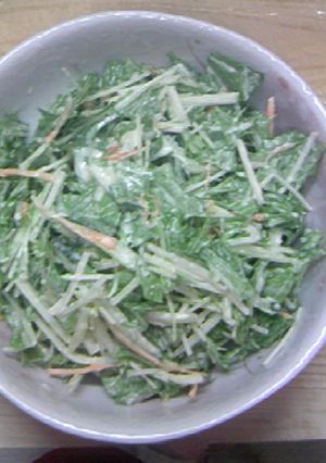 水菜人参胡瓜芥子マヨ-レシピのメイン写真