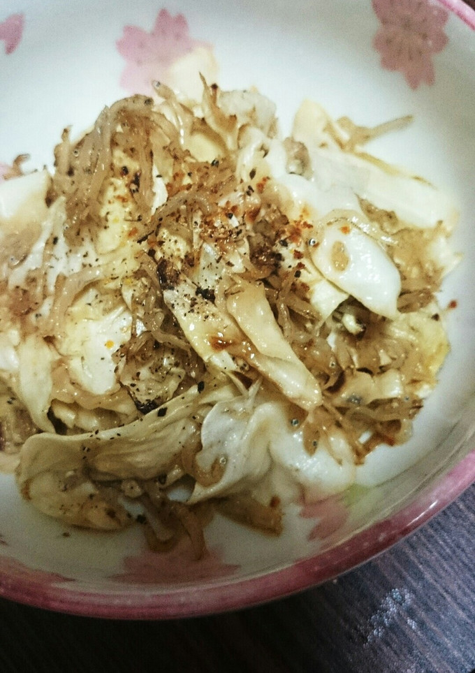 お酒のお供にしらすとキャベツのマヨ炒め-レシピのメイン写真