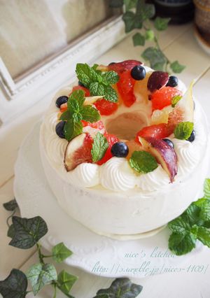 しっとり♡ヨーグルト風味のシフォンケーキ-レシピのメイン写真