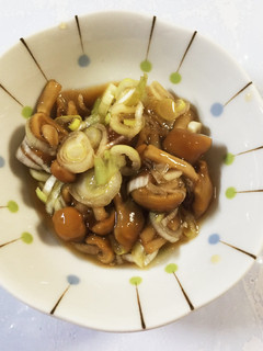 なめことネギの酢の物-レシピのメイン写真