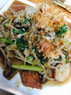 キノコとハンペンの和風パスタ〜鰹節がけ〜-レシピのメイン写真