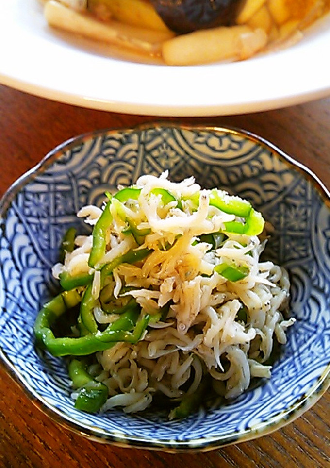 ピーマンとしらすの和え物-レシピのメイン写真