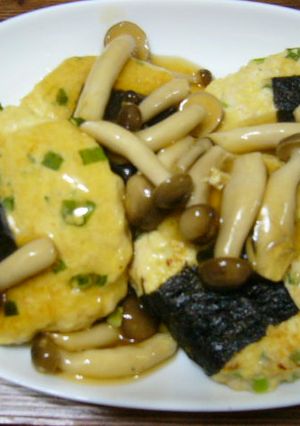 おむすびみたいな♪豆腐バーグきのこあん-レシピのメイン写真