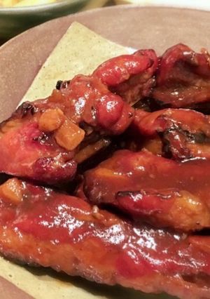 スペアリブの甘辛クランベリーソース煮-レシピのメイン写真