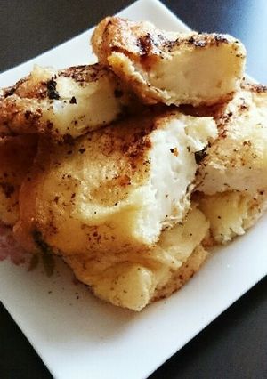 ポテサラリメイク！油揚げのはさみ焼き-レシピのメイン写真