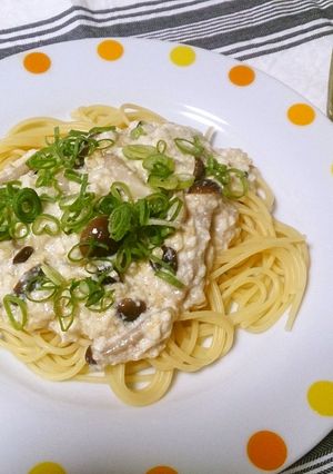 ダイエットに豆腐クリームパスタ-レシピのメイン写真