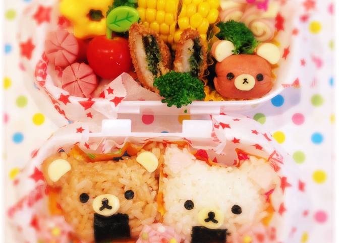おにぎりお弁当可愛いおかず☆リラックマ by きゃわいいチャチャ
