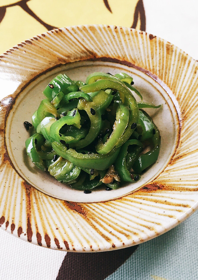 ピーマンのごま塩焼き♪簡単♪-レシピのメイン写真