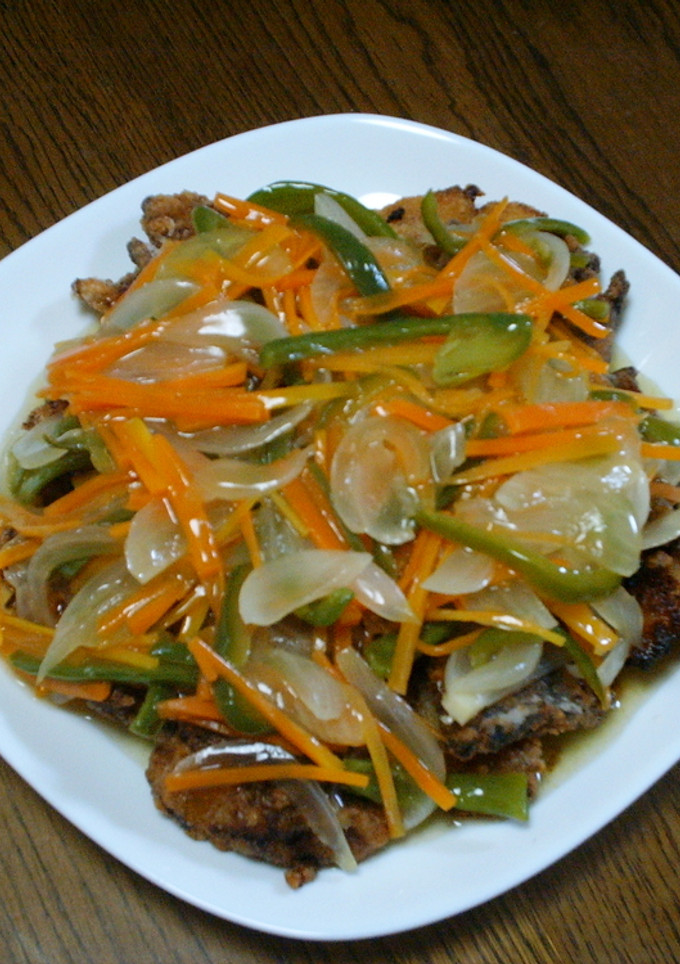アジの唐揚げの野菜あんかけ-レシピのメイン写真