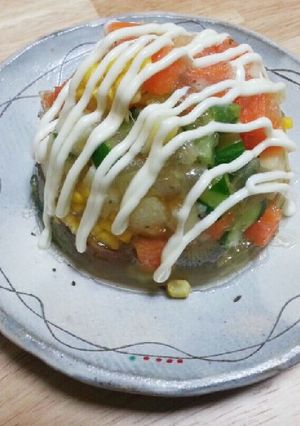 オニオンスープで夏野菜のゼリー寄せ-レシピのメイン写真