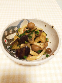 昆布茶のネギダレ和え*ナスしめじ-レシピのメイン写真