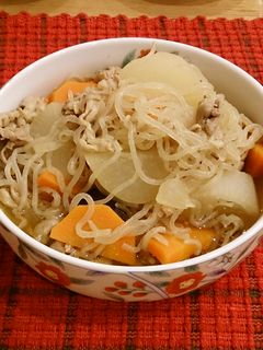 大根と豚肉の煮付け-レシピのメイン写真