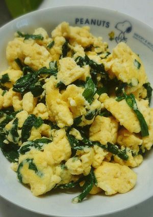 豆腐でかさ増し！ニラたま炒め❁-レシピのメイン写真