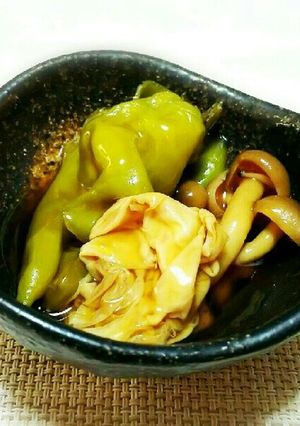 湯葉と万願寺唐辛子のトロ~リ煮❤-レシピのメイン写真