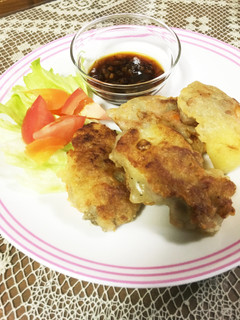 節約 豚コマの梅肉ダレ-レシピのメイン写真