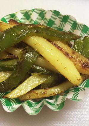 簡単！じゃが芋とピーマンのカレーきんぴら-レシピのメイン写真