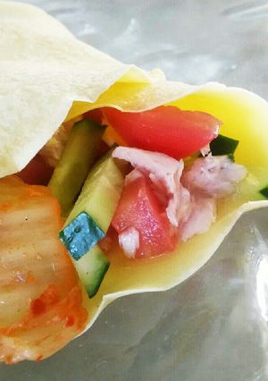 簡単 ヘルシーもちもち野菜クレープ！-レシピのメイン写真