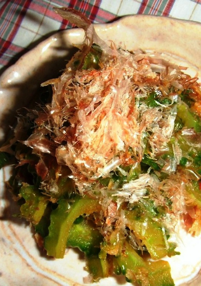 にがうりのおかか和え豆板醤炒め-レシピのメイン写真