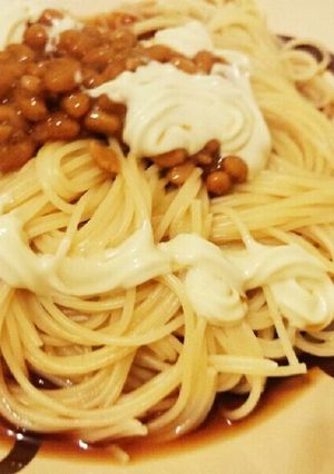 ずぼら納豆マヨポンパスタ-レシピのメイン写真