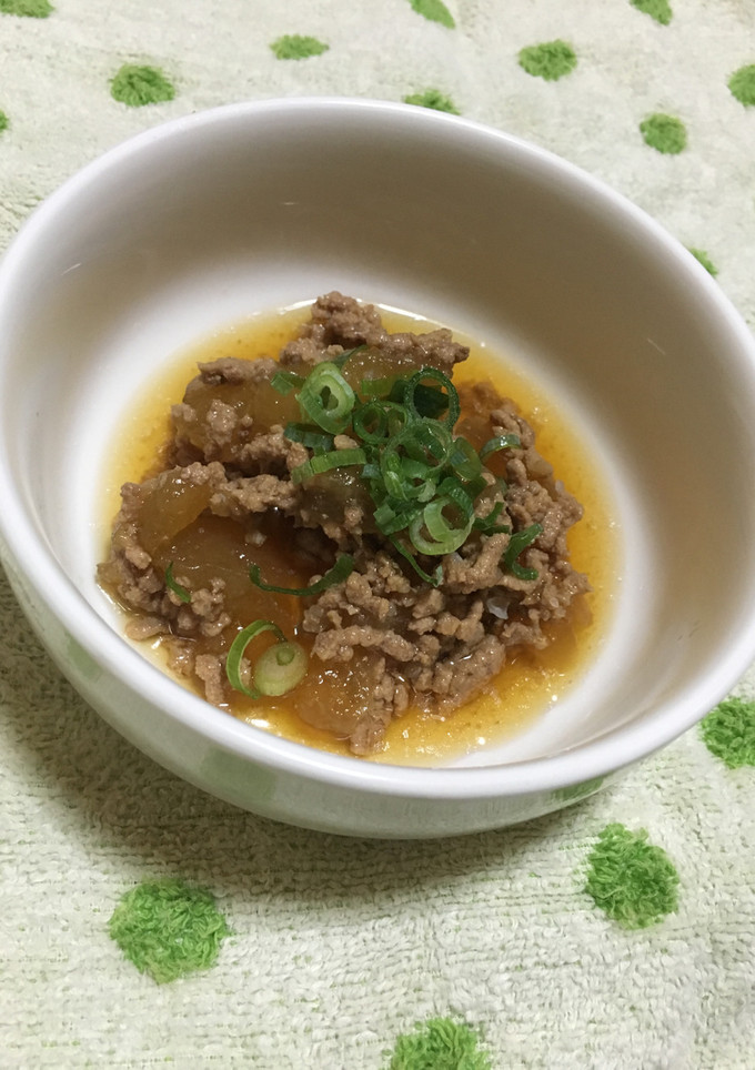 【手抜きおかず】冬瓜とひき肉の煮物！！-レシピのメイン写真