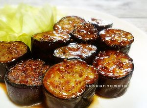焼き茄子の粒マスタードソース-レシピのメイン写真