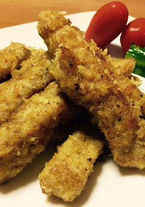 カジキマグロのパン粉焼き♪カレー風味♪-レシピのメイン写真