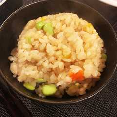 รูปของ 簡単＊ツナと枝豆のビール炊き込みご飯