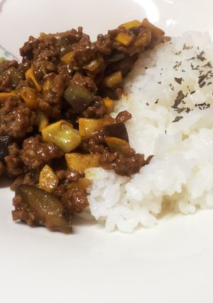 簡単ナスとズッキーニの簡単キーマカレー-レシピのメイン写真