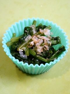 レンジで簡単!お弁当ほうれん草-レシピのメイン写真