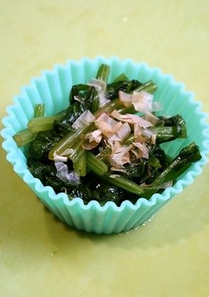 レンジで簡単！お弁当ほうれん草-レシピのメイン写真