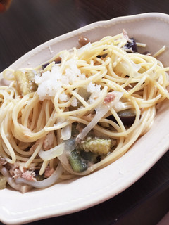 白だしで簡単!ナスとツナの和風冷製パスタ-レシピのメイン写真