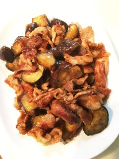 豚コマ肉と茄子の甘辛焼き-レシピのメイン写真