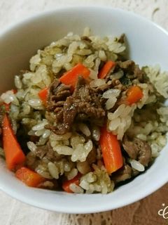 *とろろ昆布&牛肉の炊き込みご飯*-レシピのメイン写真