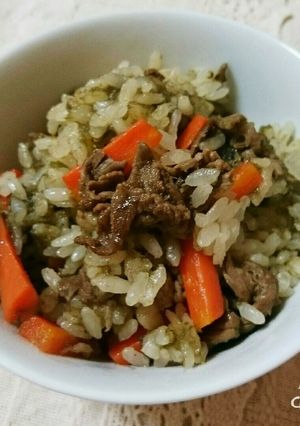 ＊とろろ昆布&牛肉の炊き込みご飯＊-レシピのメイン写真