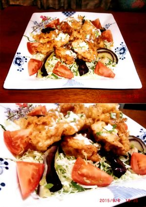 くまとり天♡大好き水なす南蛮-レシピのメイン写真