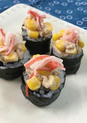 ツナとカニカマで簡単！ にぎらずし-レシピのメイン写真