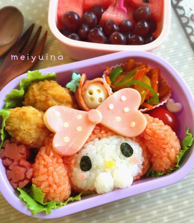 大きなリボンのマイメロちゃん♡キャラ弁-レシピのメイン写真