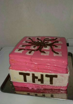 TNT(マイクラ)バースデーケーキ☆★-レシピのメイン写真