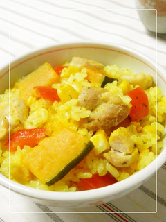 ターメリックの炊き込みご飯♬-レシピのメイン写真