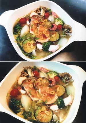 熊取野菜たっぷりのアクアパッツァ-レシピのメイン写真