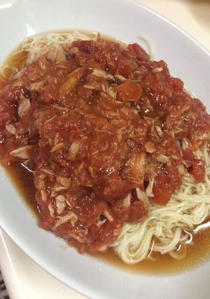 ダラダラしたい夏の簡単イタリアンそうめん-レシピのメイン写真